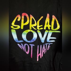 Spread Love Not Hate Graphic Tshirt